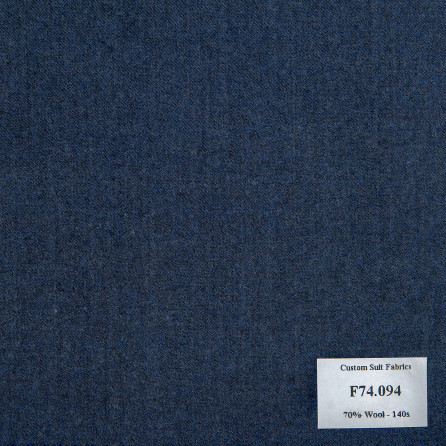F74.094 Kevinlli V6 - Vải 70% Wool - Xanh xám